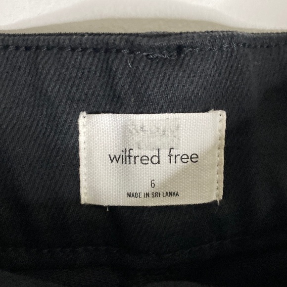 Aritzia Wilfred free modern cargo jeans pants black 6 - Picture 5 of 12
